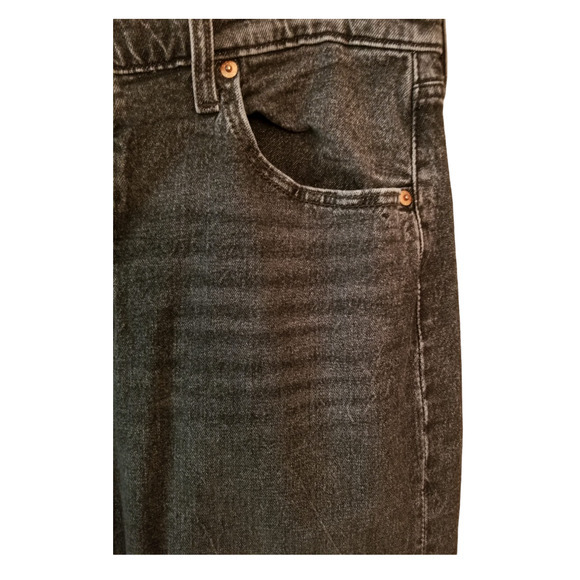 LEVI'S 501 Dark Gray Straight‎ Men's Jeans Size 36x29 in - Picture 6 of 7
